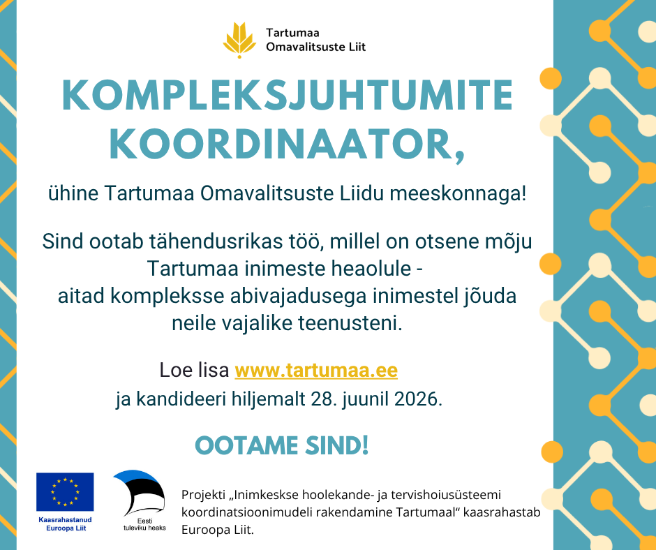 Ootame oma meeskonda kompleksjuhtumite koordinaatoreid